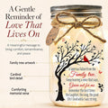 Sympathy Gifts for Loss of Loved One, Cardinal Memorial Gift, Mason Jar, view 4