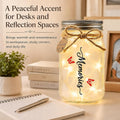 Sympathy Gifts for Loss of Loved One, Cardinal Memorial Gift, Mason Jar, view 7