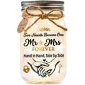 Engagement Gifts for Couples, Wedding Gifts for Couples, Mr & Mrs Mason Jar