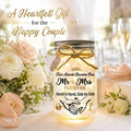 Engagement Gifts for Couples, Wedding Gifts for Couples, Mr & Mrs Mason Jar, view 8