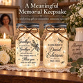 Dragonfly Memorial Jar Light, In Loving Memory, styled in a home setting (view 4)