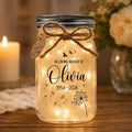 In Loving Memory Jar Light, Winds of Heaven Quote, styled in a home setting (view 4)