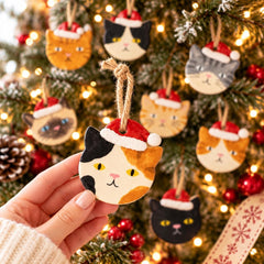 Personalized Cat Ornament, Hand-Painted to Match Your Cat