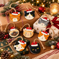 Personalized Cat Ornament, Hand-Painted to Match Your Cat, on wrapped gifts