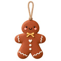 Personalized Gingerbread Ornament, 5 Colors, Name on Back, brown design