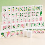 Pickleball American Mahjong Set, 152 Pearl Acrylic Tiles