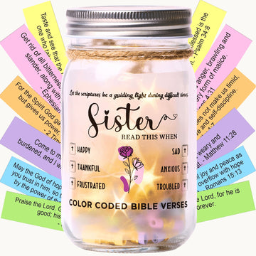 (SISTER) Light Bible Jar - 92 Handmade Verses LED Jar