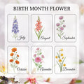 Sister Birth Month Flower Jar Light, Personalized, design guide (view 2)