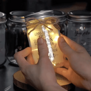 Solamz mason jar night light – warm LED glow