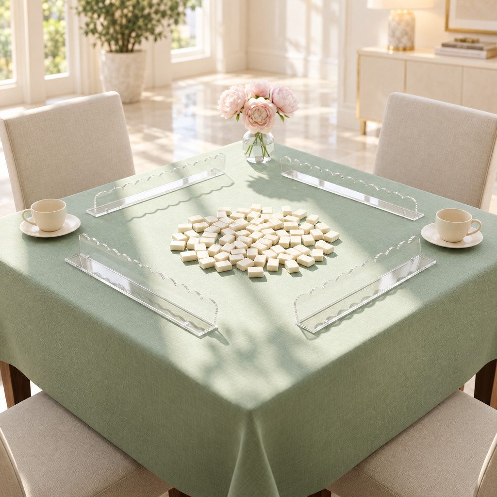 Crystal Clear Mahjong Racks, Set of 4, view 5