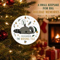 Discarded the Wrong Tile Raccoon Ornament, Funny Mahjong Acrylic Keepsake, view 6