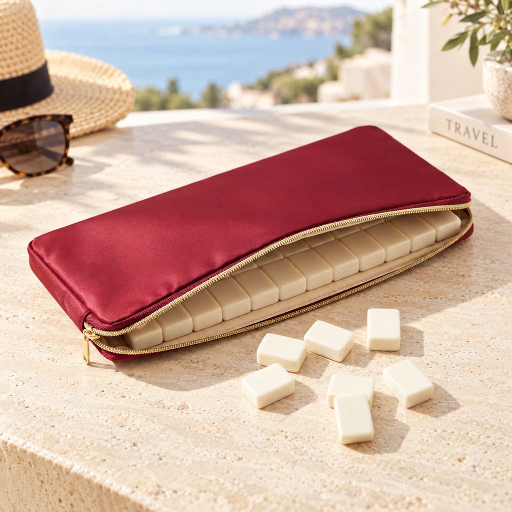 Gold Zip Mahjong Duffel Set, 3 Pieces, view 3