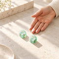 Green Fluorite Mahjong Dice, Set of 2, view 3