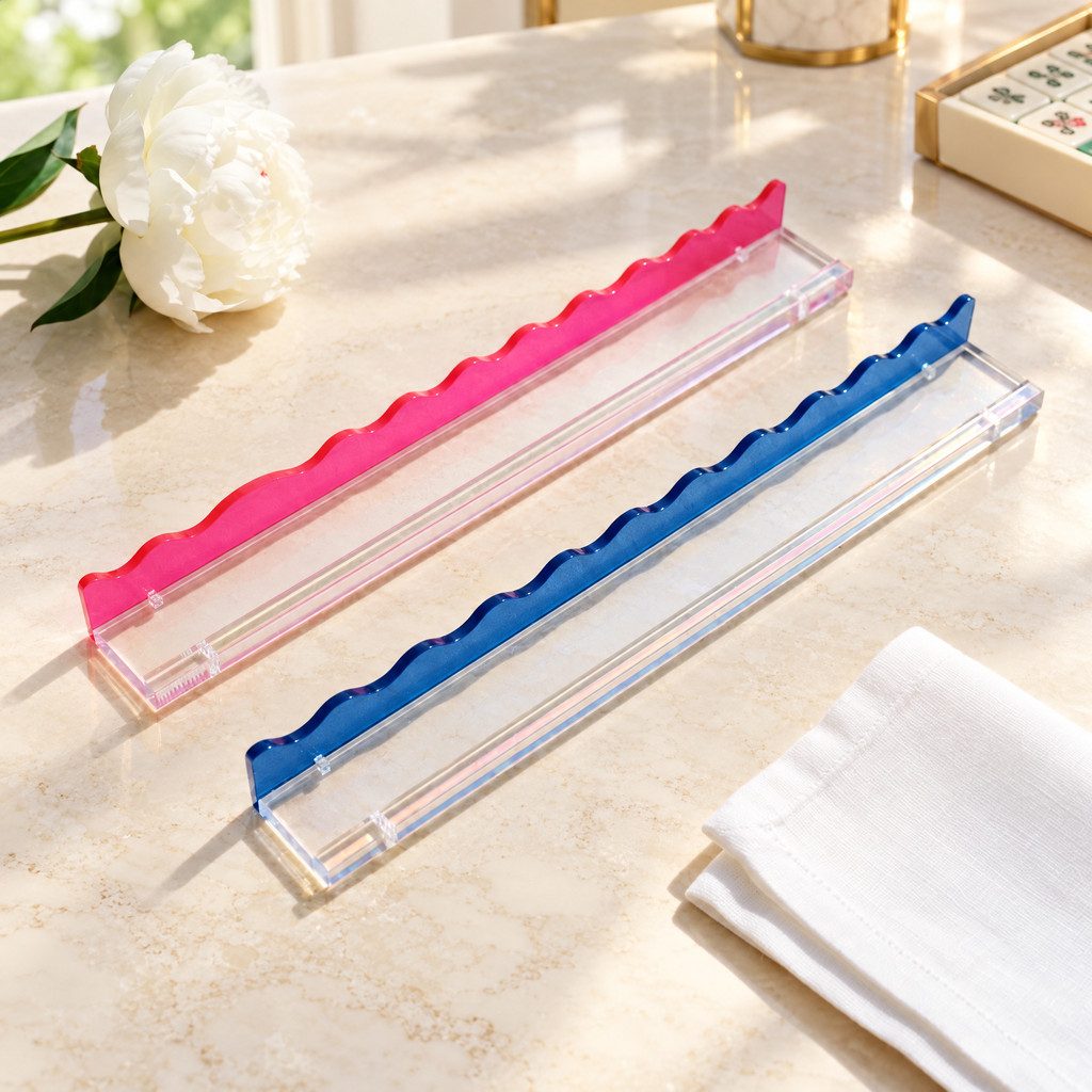 Iridescent Wave Mahjong Racks, Set of 4, view 6