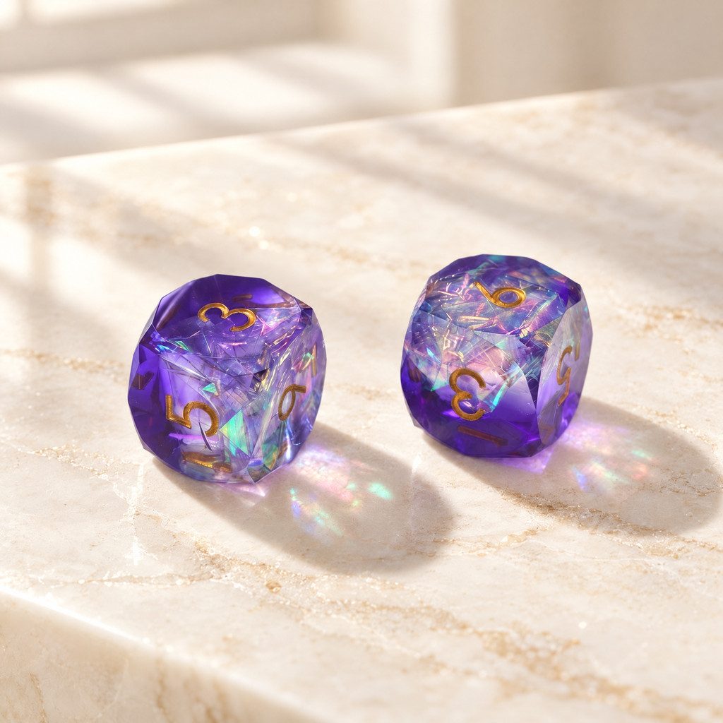 Jewel Resin Mahjong Dice, Set of 2, view 6