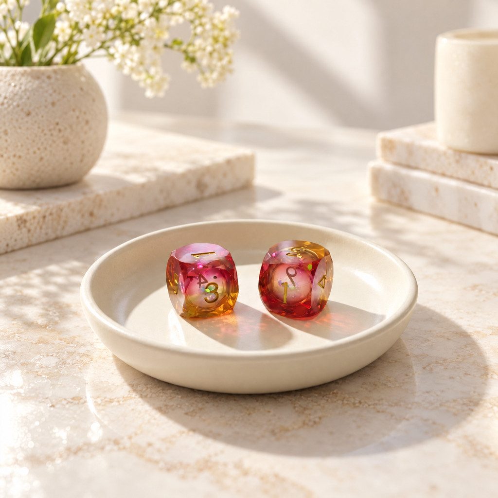 Jewel Resin Mahjong Dice, Set of 2, view 7