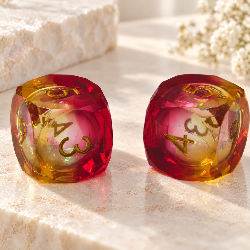 Jewel Resin Mahjong Dice, Set of 2, view 12
