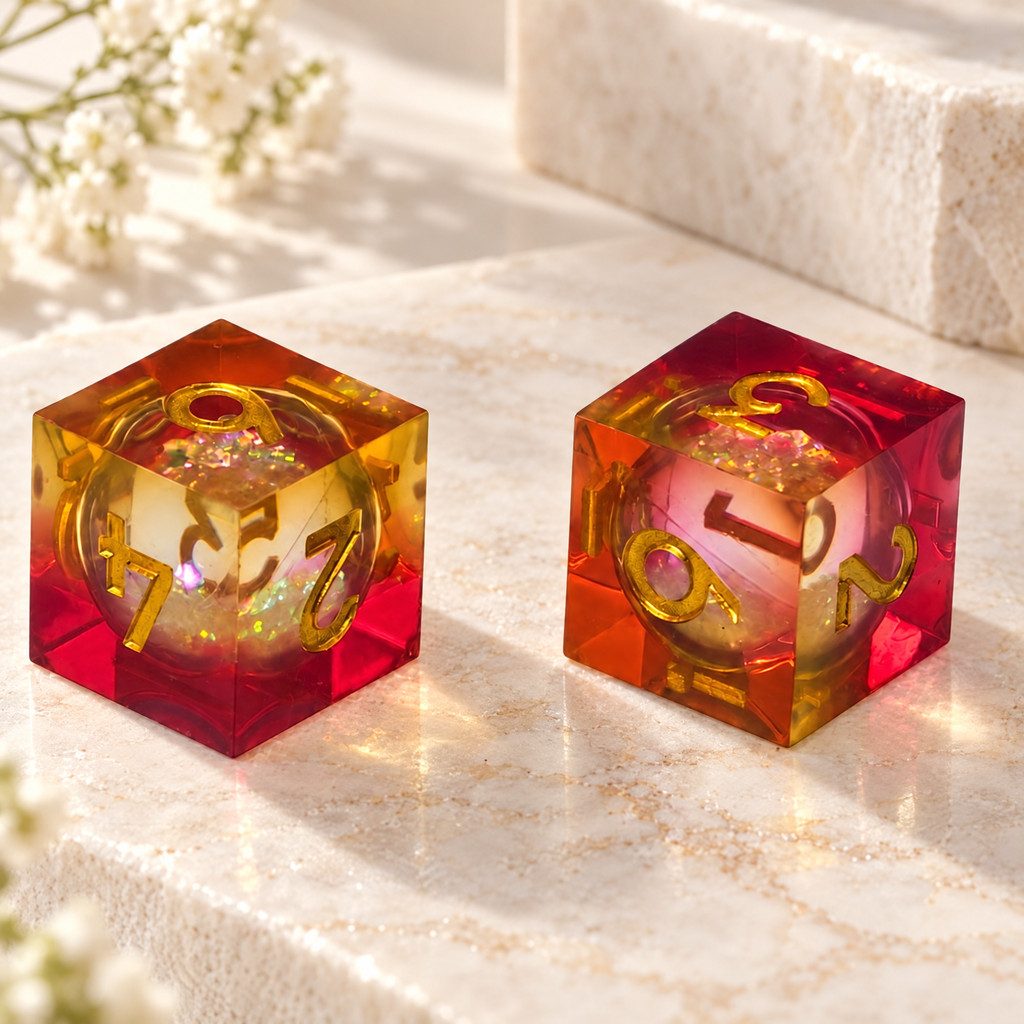 Jewel Resin Mahjong Dice, Set of 2, view 13