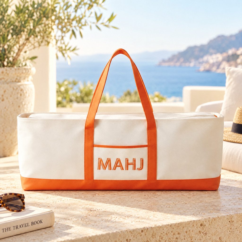 Long Mahjong Tote Bag, view 13
