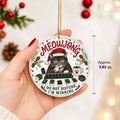 Meowjong Cat Mahjong Ornament, Do Not Disturb I'm Winning, Acrylic Keepsake, view 2
