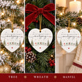My First Christmas Playing Mahjong Heart Ornament, Ceramic Keepsake, view 8