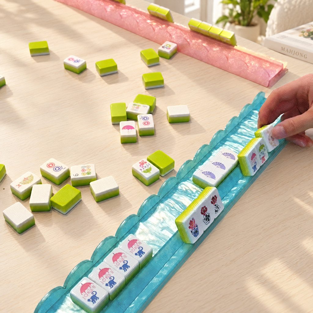 Pearl Shell Mahjong Racks, Set of 4, product photo