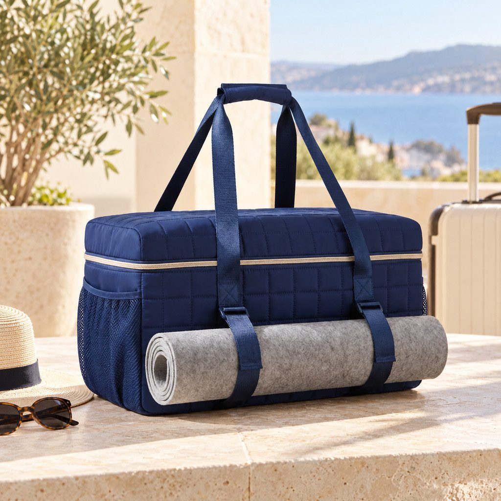 Quilted Mahjong Duffel Set, 3 Pieces, view 2