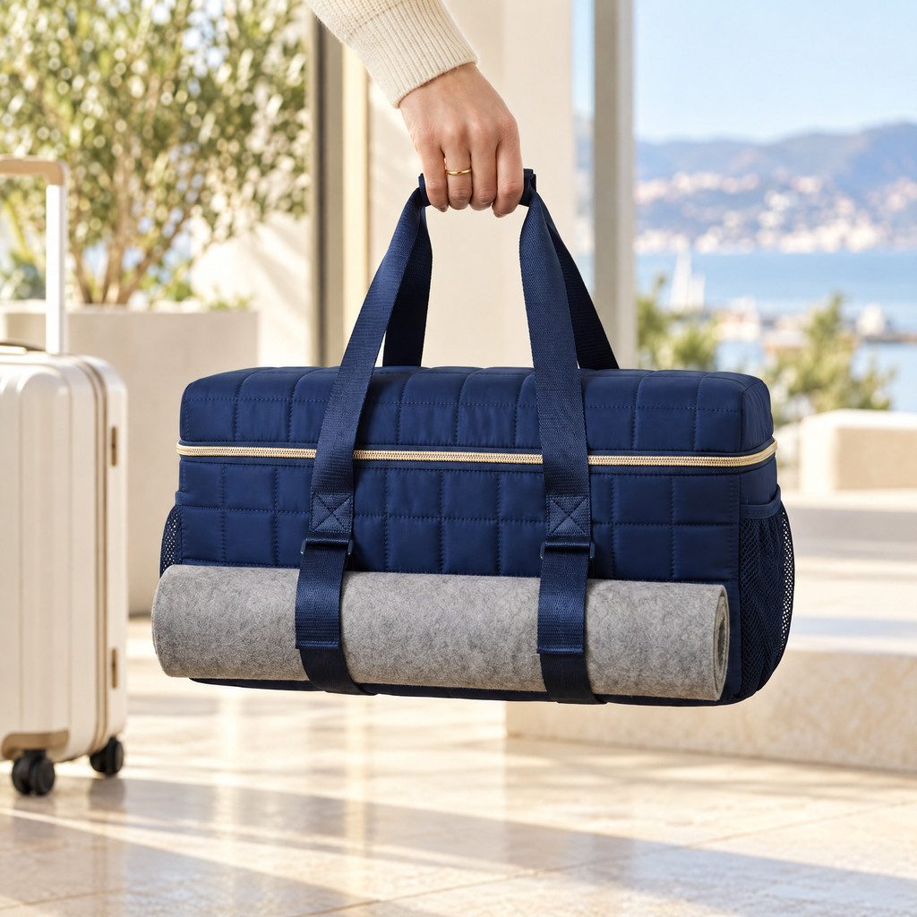 Quilted Mahjong Duffel Set, 3 Pieces, view 7