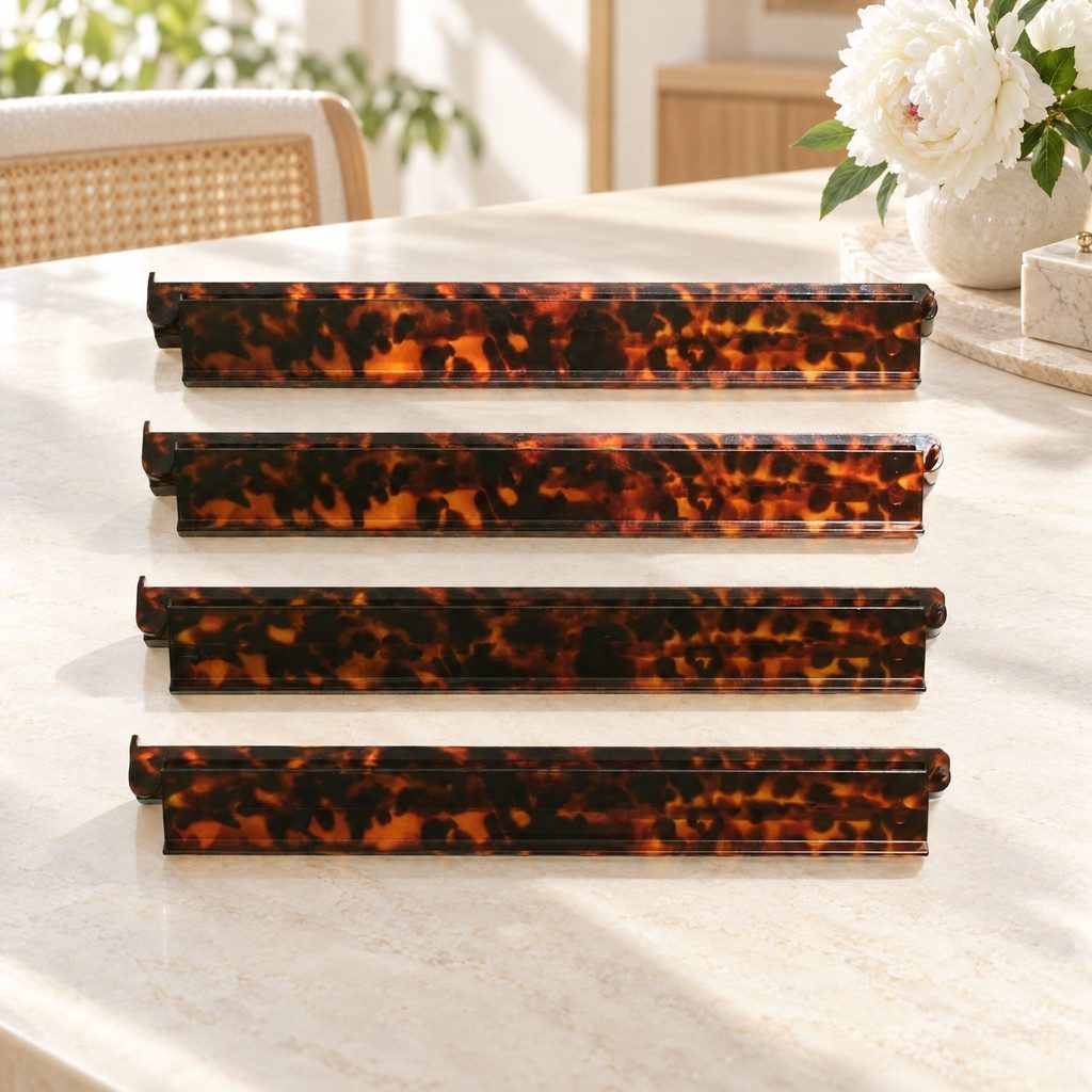 Tortoiseshell Mahjong Racks with Pushers, product photo