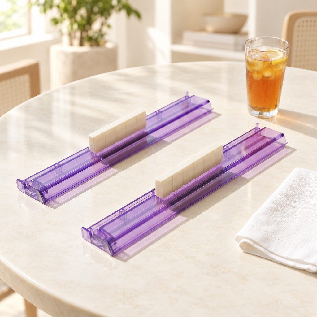 Violet Clear Mahjong Racks, Set of 4, view 8