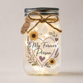 Sunflower Sister Long-Distance Jar Light, styled in a home setting (view 4)
